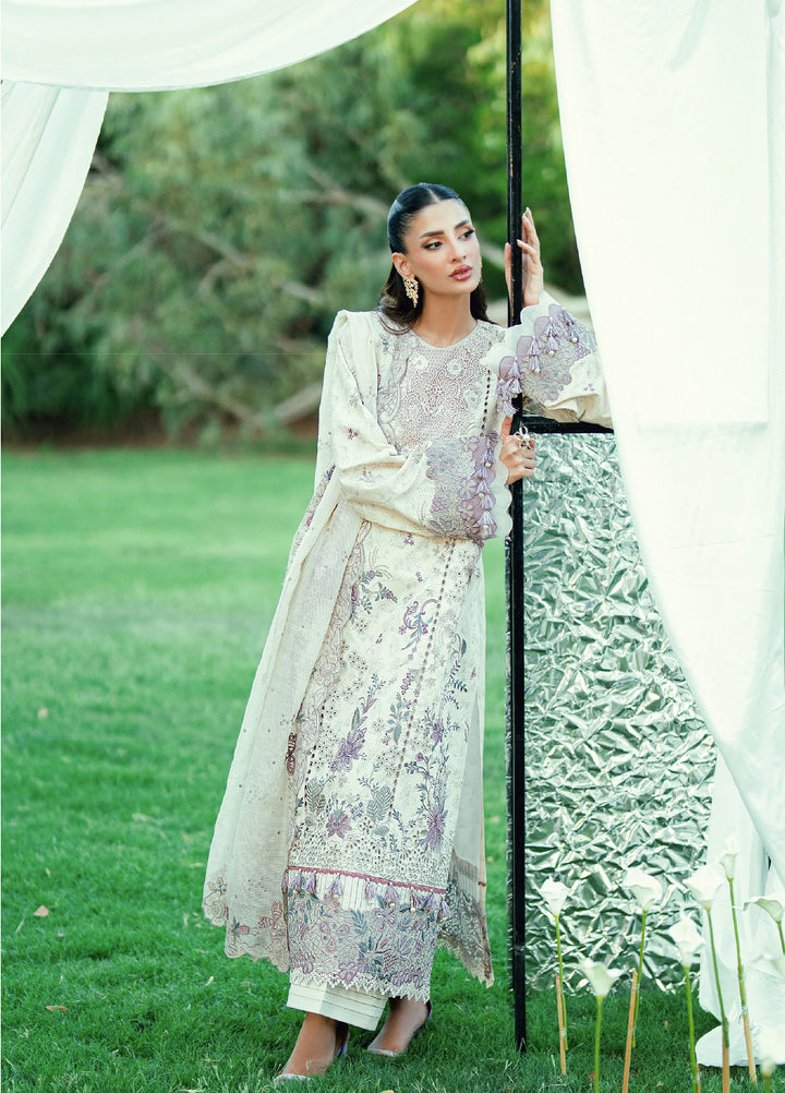 Florent Unstitched Printed Lawn 3 Piece Suit FL26ULE FEF-2B - Eid Collection