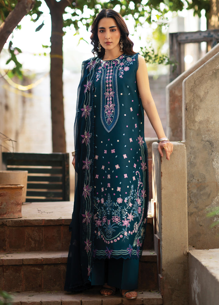 Satrangi by Mahnur Unstitched Embroidered Lawn 3 Piece Suit MN26ULS S-03 - Summer Collection