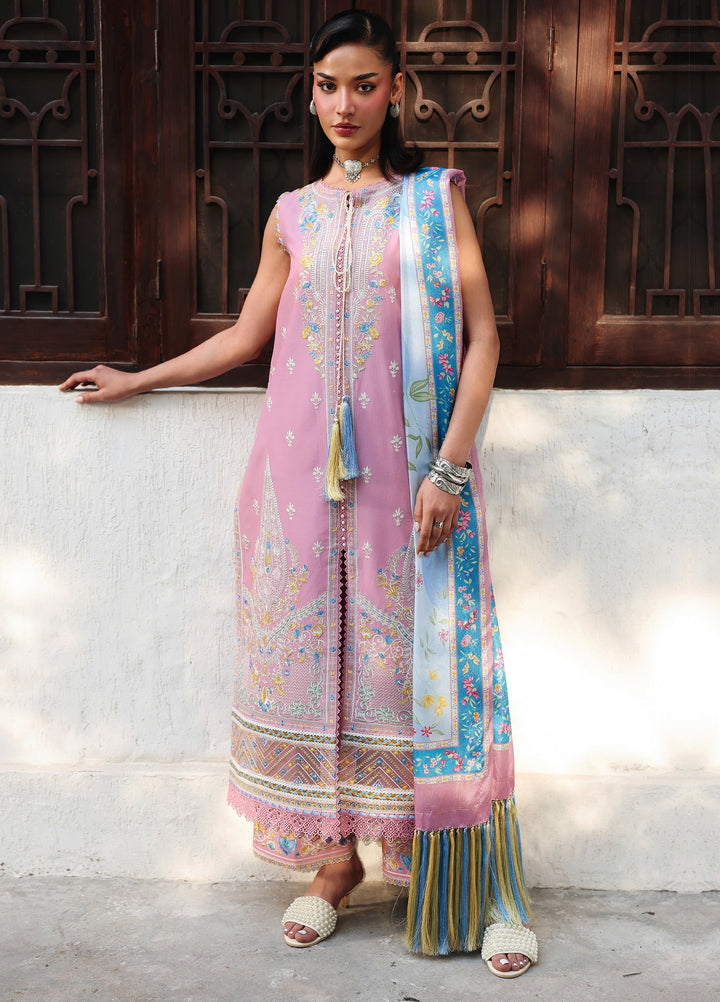 Lumina by Bin Ilyas Unstitched Embroidered Lawn 3 Piece Suit BI26UL L7 7B - Summer Collection