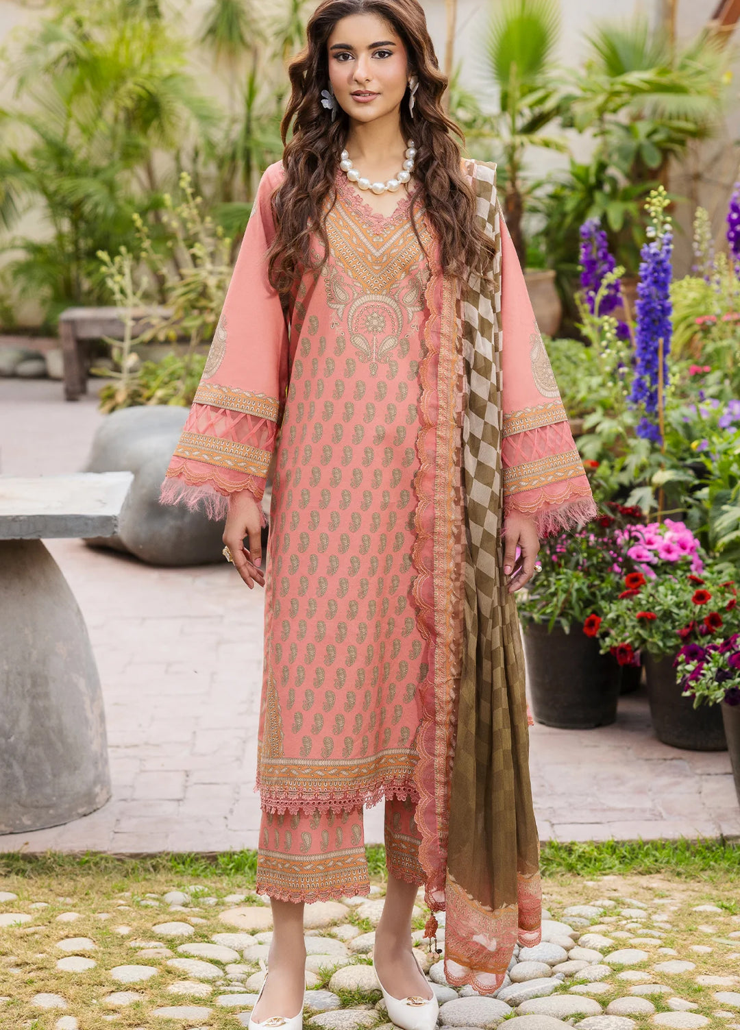 Andaaz by Charizma Unstitched Embroidered Lawn 3 Piece Suit CHR26UAL CAD6-07 - Summer Collection