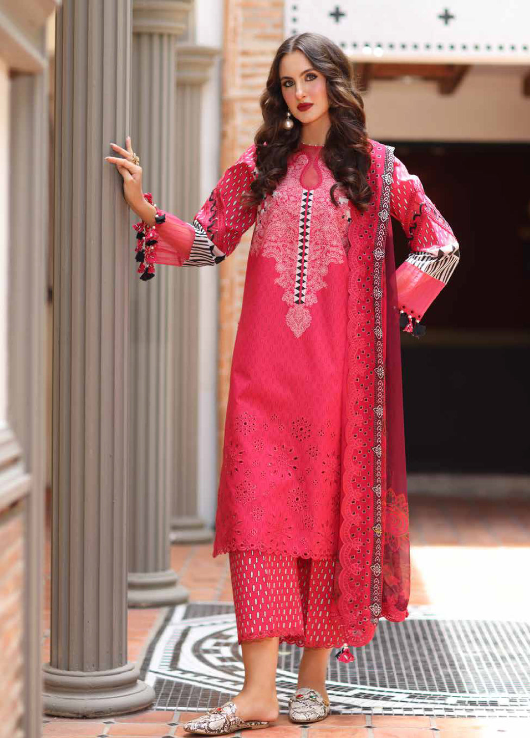Aniiq by Charizma Unstitched Embroidered Lawn 3 Piece Suit CHR26UAL AN6-10 - Summer Collection