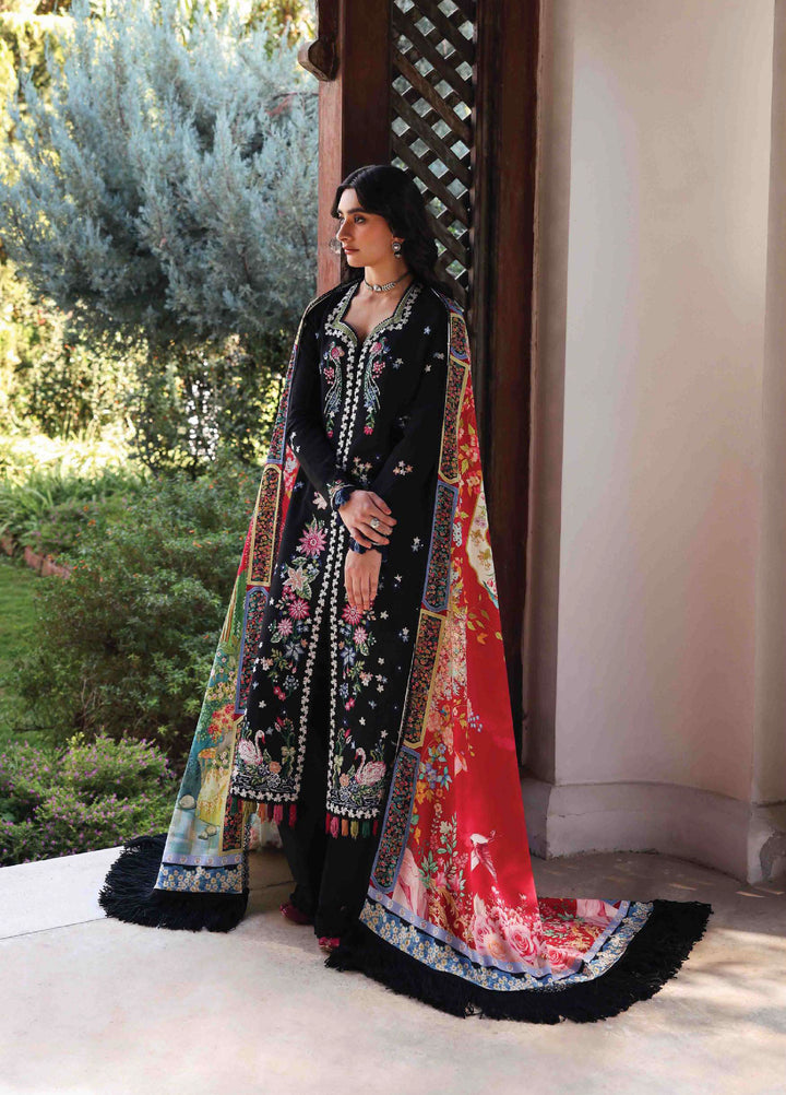 Amaris by Republic Womenswear Unstitched Luxury Shawl Karandi Embroidered Suits 3 Piece RW25AS D-11 - Winter Collection