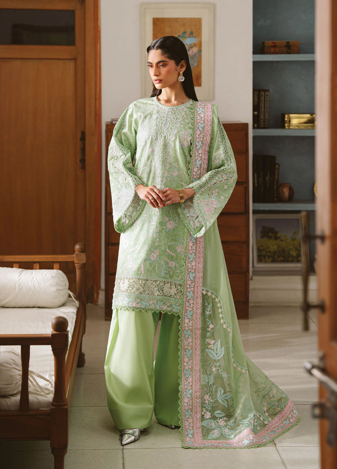 Serein by Ayzel Unstitched Embroidered Lawn 3 Piece Suit AAF26USL Marie - Eid Collection