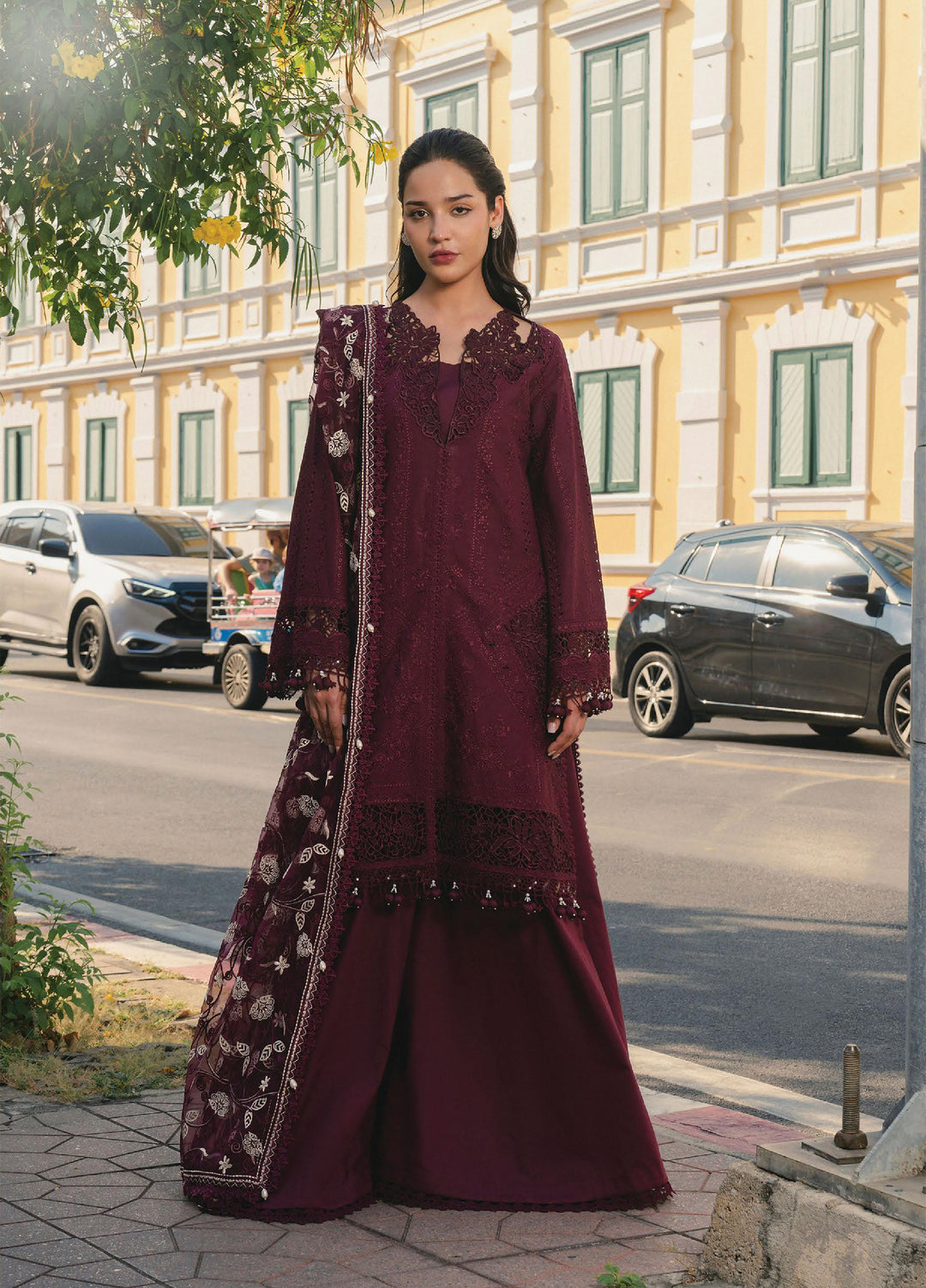 Mulaqat by Afrozeh Unstitched Embroidered Lawn 3 Piece Suit AF26UML HAYA FWU-0056 - Festive Collection