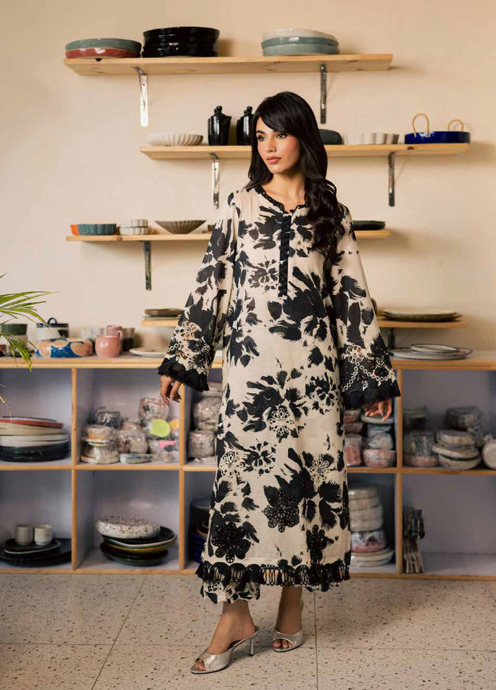 Ballerina by Nureh Unstitched Printed Chikankari Lawn 3 Piece Suit NU26UBL NU2-199 - Summer Collection