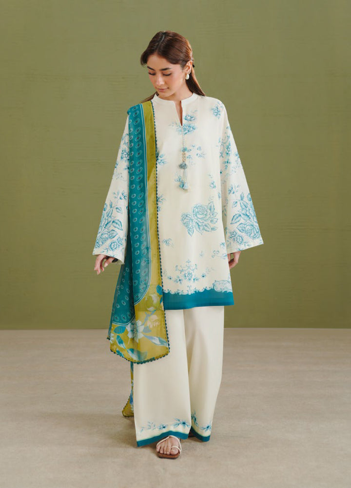 Coco by Zara Shahjahan Unstitched Printed Lawn 3 Piece Suit CZS26PS ZCP-26 02 A - Summer Collection