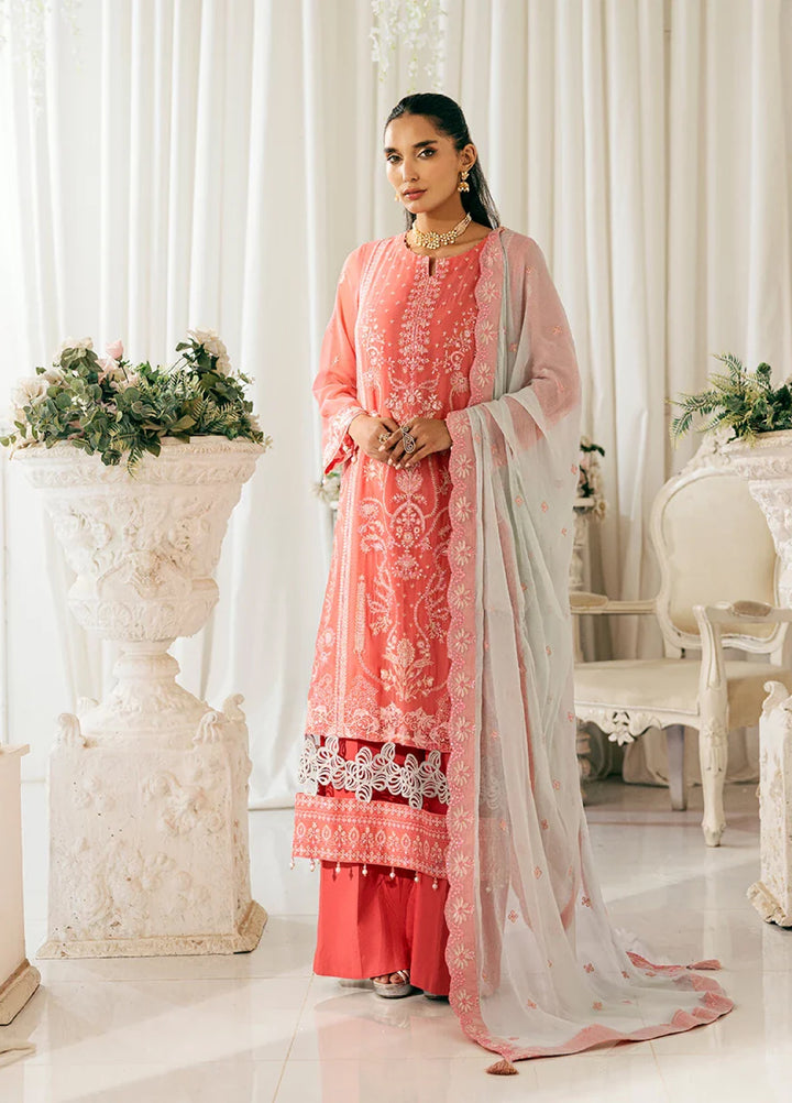 Signature by Salitex Embroidered Chiffon Suits Unstitched 3 Piece SUNS7CH028UT - Summer Collection