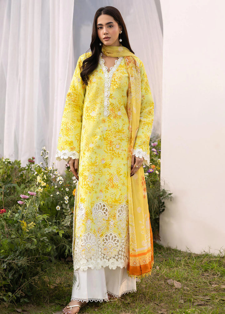 Summer Printkari Exclusive by RajBari Unstitched Embroidered Lawn 3 Piece Suit RB26USP D-05 - Casual Collection