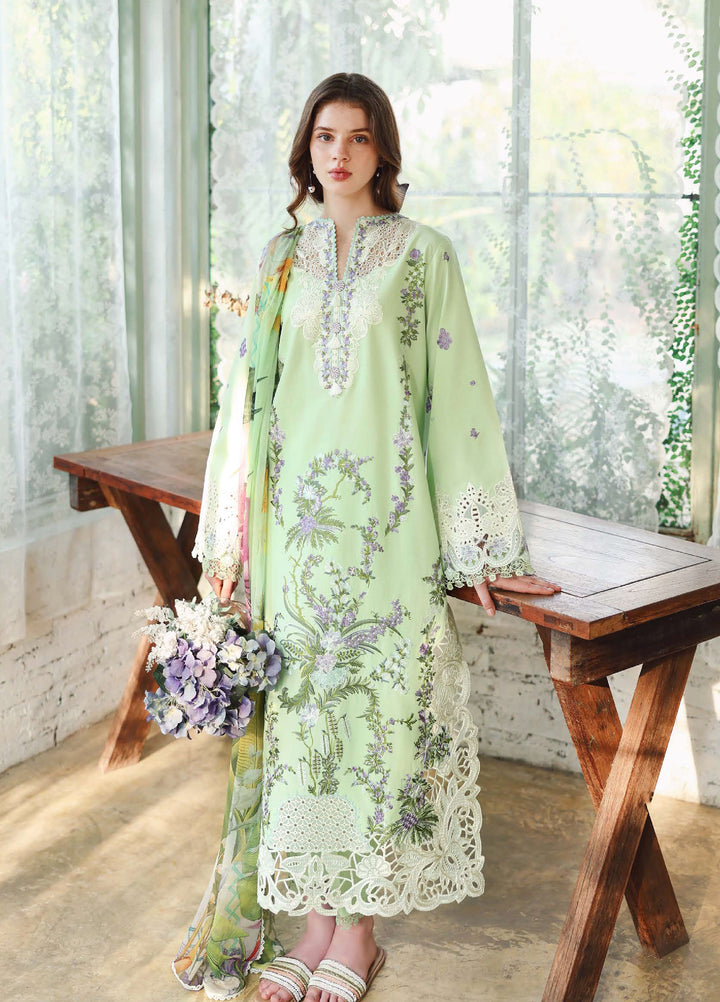 The Secret Garden by Mushq Unstitched Embroidered Lawn 3 Piece Suit MU26ULSG Verdant Bloom HUNSS260212 - Festive Collection