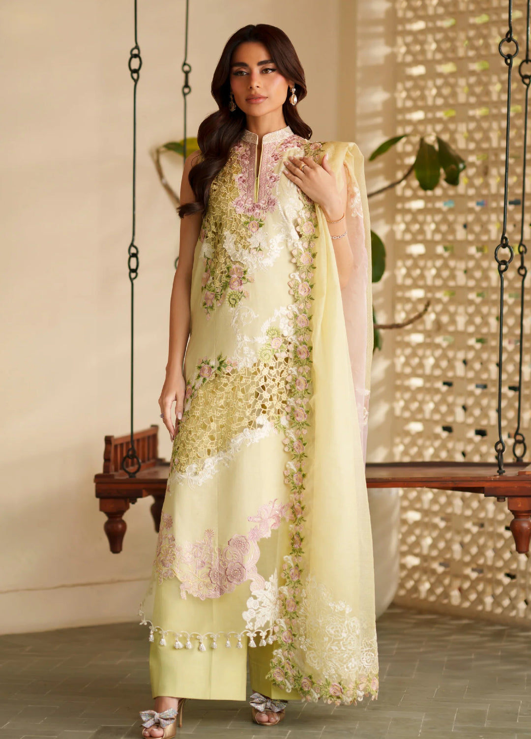 Versa by Asifa and Nabeel Unstitched Embroidered Lawn 3 Piece Suit AN26UVL VUL26-03 Heirloom - Festive Collection