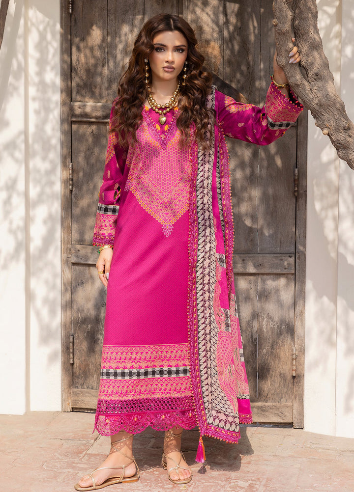 Andaaz by Charizma Unstitched Embroidered Lawn 3 Piece Suit CHR26UAL CAD6-01 - Summer Collection