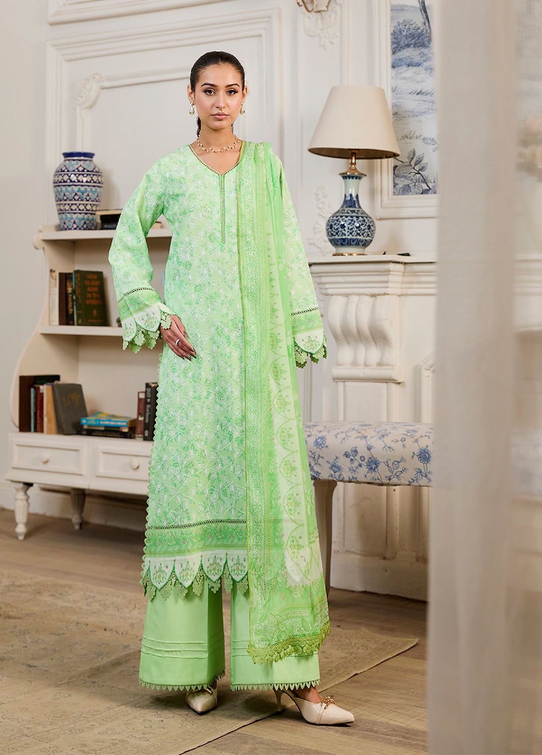 Raha Summer Prints by RajBari Unstitched Printed Lawn 3 Piece Suit RB26URVI D-11 - Summer Collection
