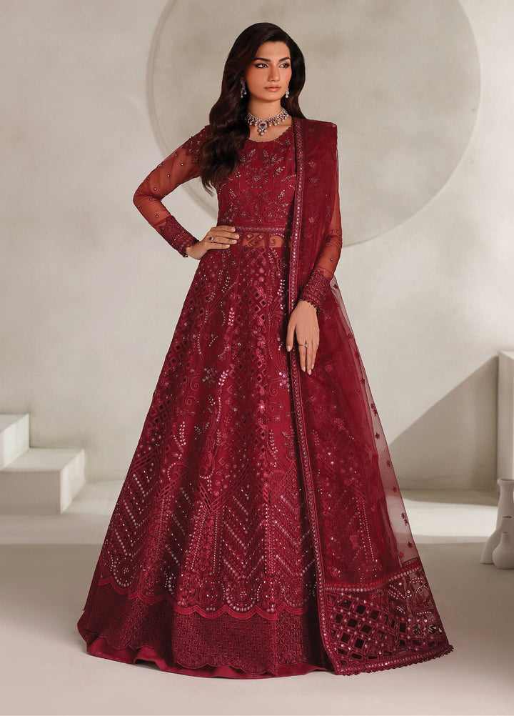 Muse Thread by Zarif Unstitched Organza Embroidered Suits 3 Piece ZRF25MT 01 SHEEN - Festive Collection