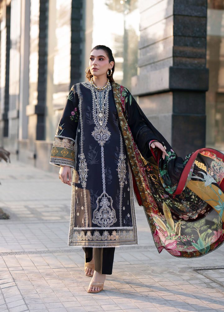 Broadway by Mahnur Unstitched Embroidered Lawn 3 Piece Suit MN26UB BW-014 - Summer Collection