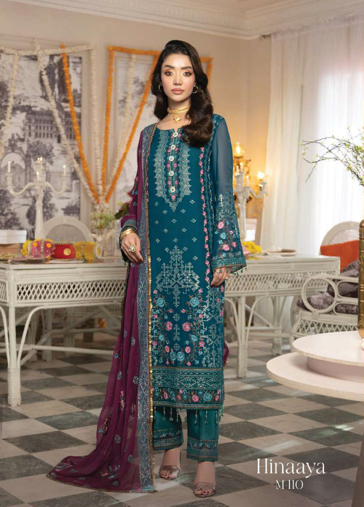 Shagun by Imrozia Premium Women 3 Piece Chiffon Suit M-110 Hinaaya - Festive Collection