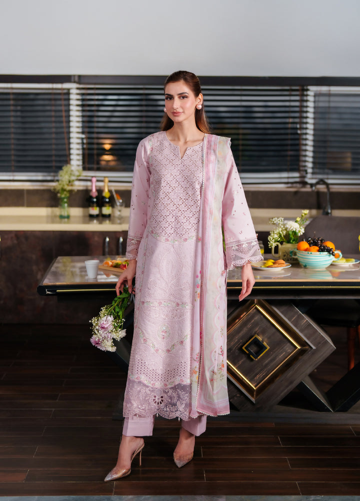 Symphony by Neeshay Unstitched Embroidered Luxury Lawn 3 Piece Suit NSH26US D-6 Kysa - Summer Collection