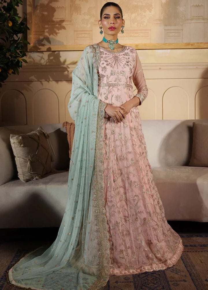 Zarif Women Unstitched Embroidered Net 3 Piece Suit ZR26UFC ZFN 04 SAMARA - Festive Collection