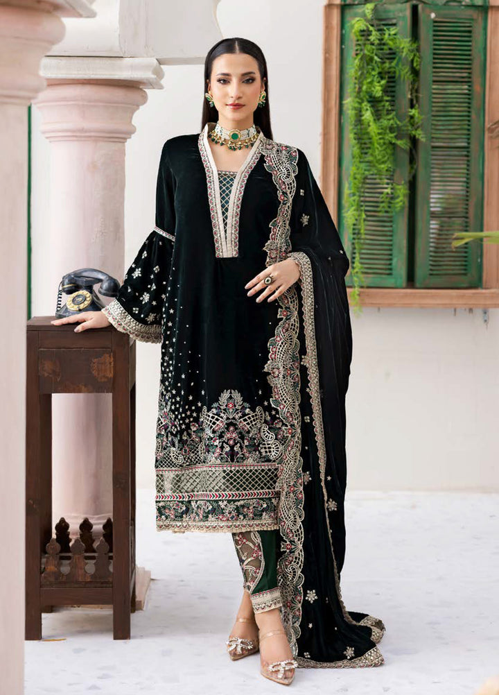 Andaz E Makhmal by Zebtan Unstitched Velvet ZB25 ZAM-07 - Festive Collection