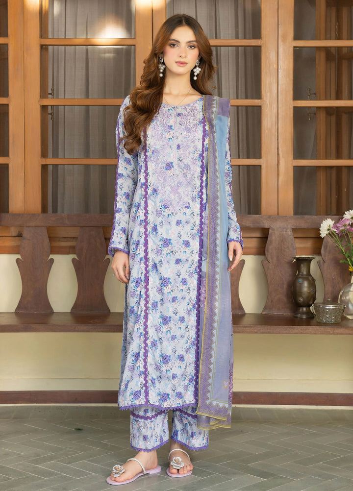 Mah e Noor Intermix by Panache 3 Piece Raw silk Lavinea - Winter Collection