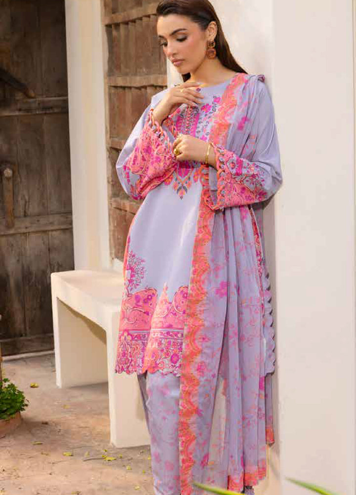 C Prints by Charizma Unstitched Printed Lawn 3 Piece Suit CHR26UCP CP6-06 - Summer Collection