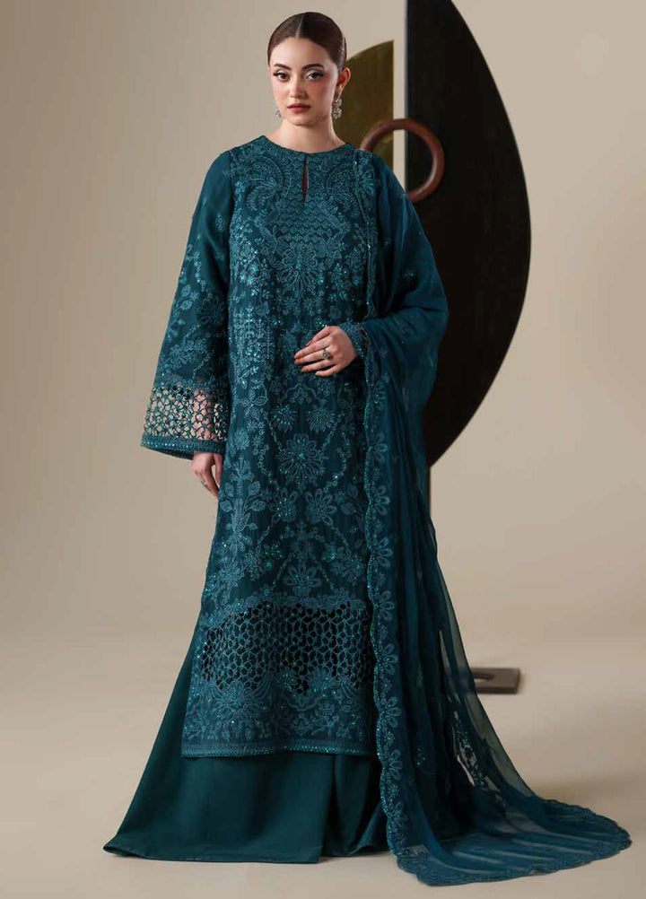 Nouvelle by Emaan Adeel Unstitched Embroidered Chiffon 3 Piece Suit EA26UNC Eira - Festive Collection