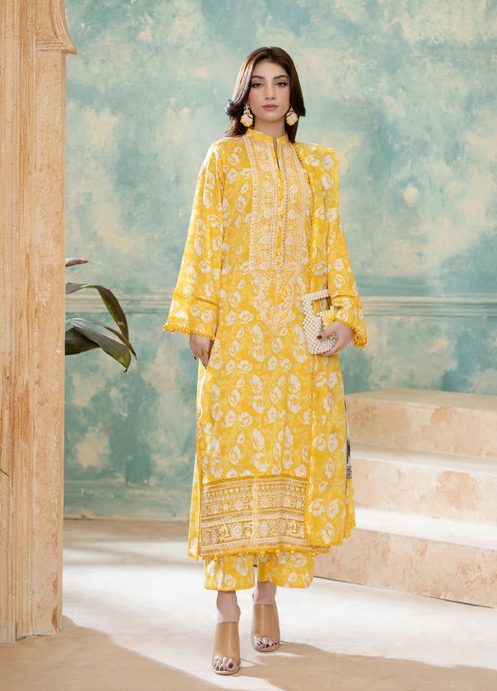 Salina by Regalia Textiles Unstitched Embroidered Lawn 3 Piece Suit RG26USVII D-2 - Summer Collection