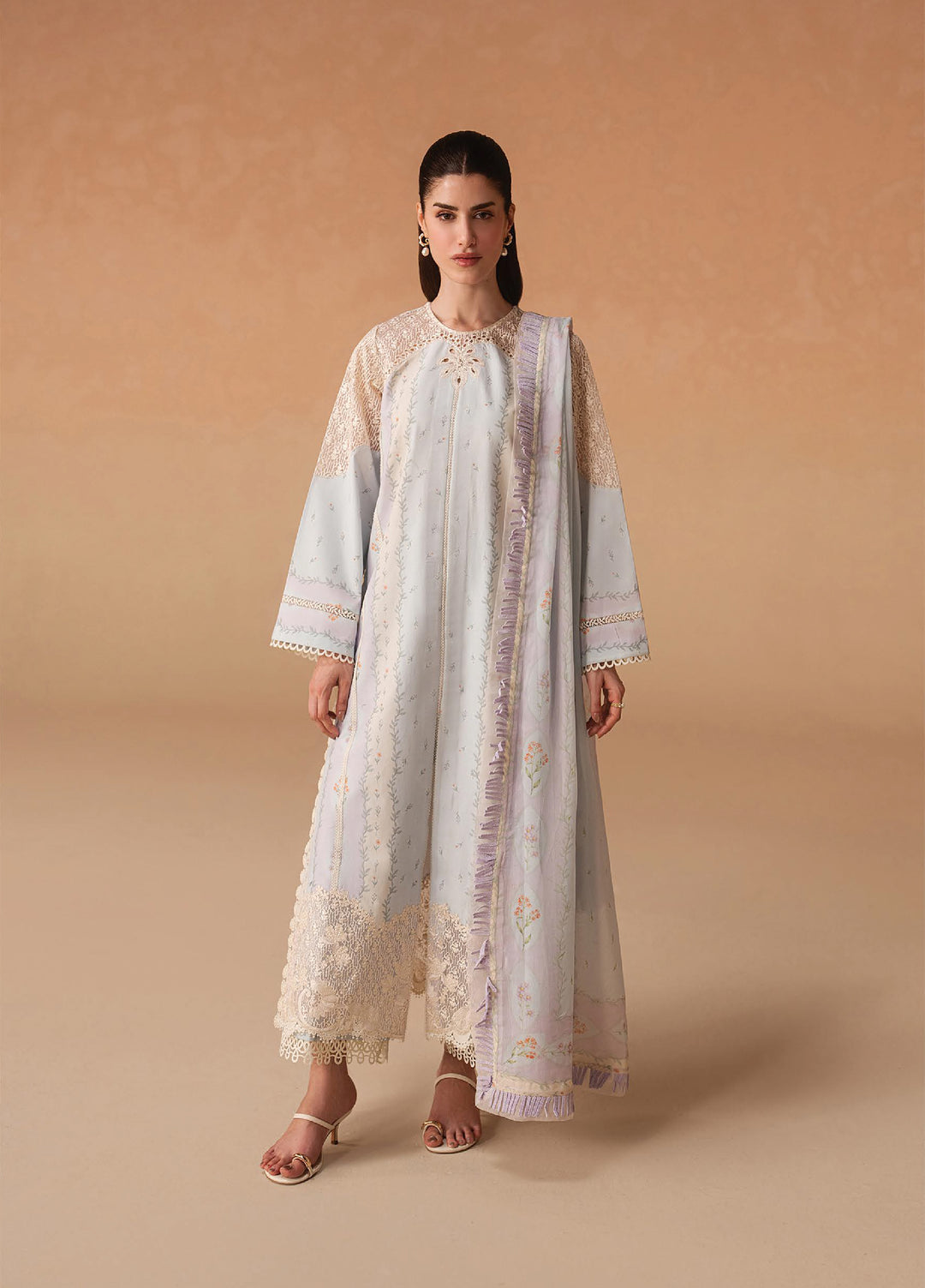 Haze A Prints by Afrozeh Unstitched Printed Lawn 3 Piece Suit AF26UAP FWU-108 Sunnival Blue - Summer Collection