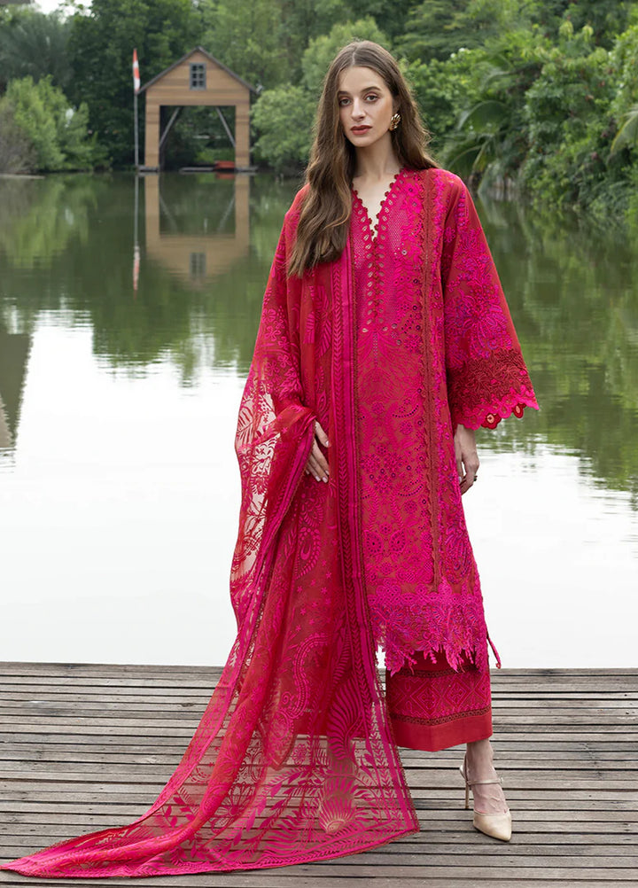 Mon Tresor by Esmel Unstitched Embroidered Luxury Lawn 3 Piece Suit EML26UMT D10-Rina - Summer Collection