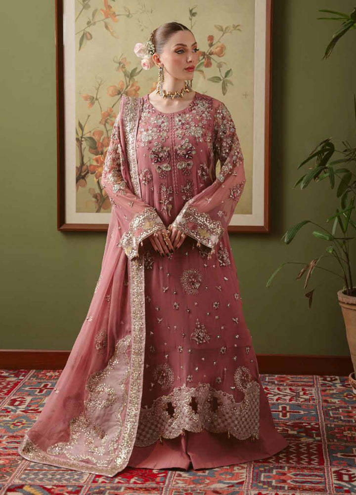 Elaya by Nureh Unstitched Embroidered Chiffon 4 Piece Suit NU26UEF NEL-91 - Festive Collection