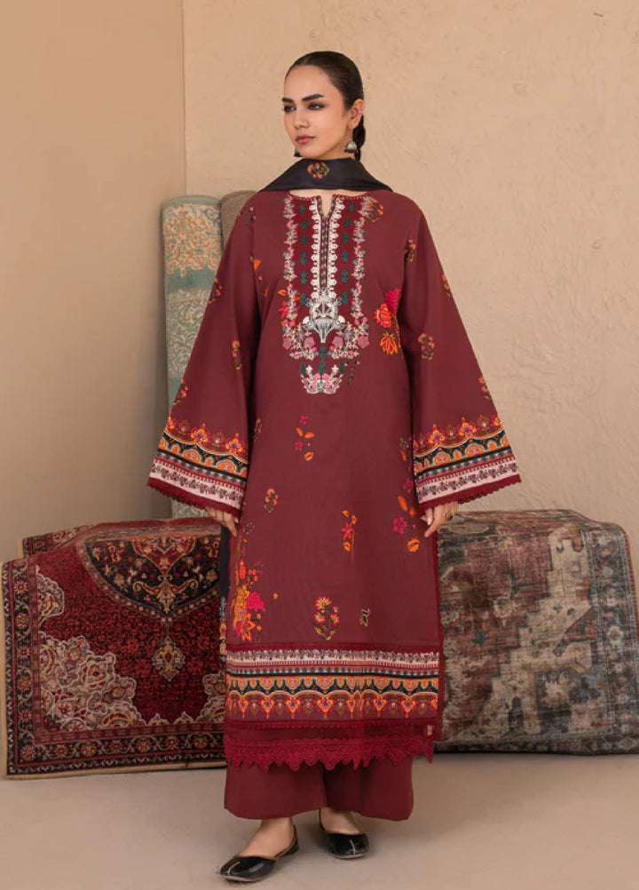 Jugnu by Chandan Nagri Women Pret Embroidered Khaddar 3 Piece Suit Zariya - Winter Collection