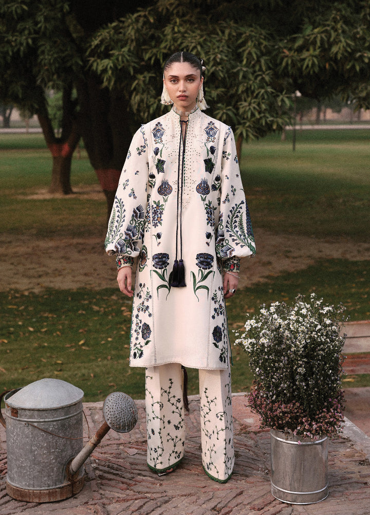 Jugnu by Hussain Rehar Unstitched Khaddar Embroidered Suits 3 Piece HRR25JK Nahro - Winter Collection