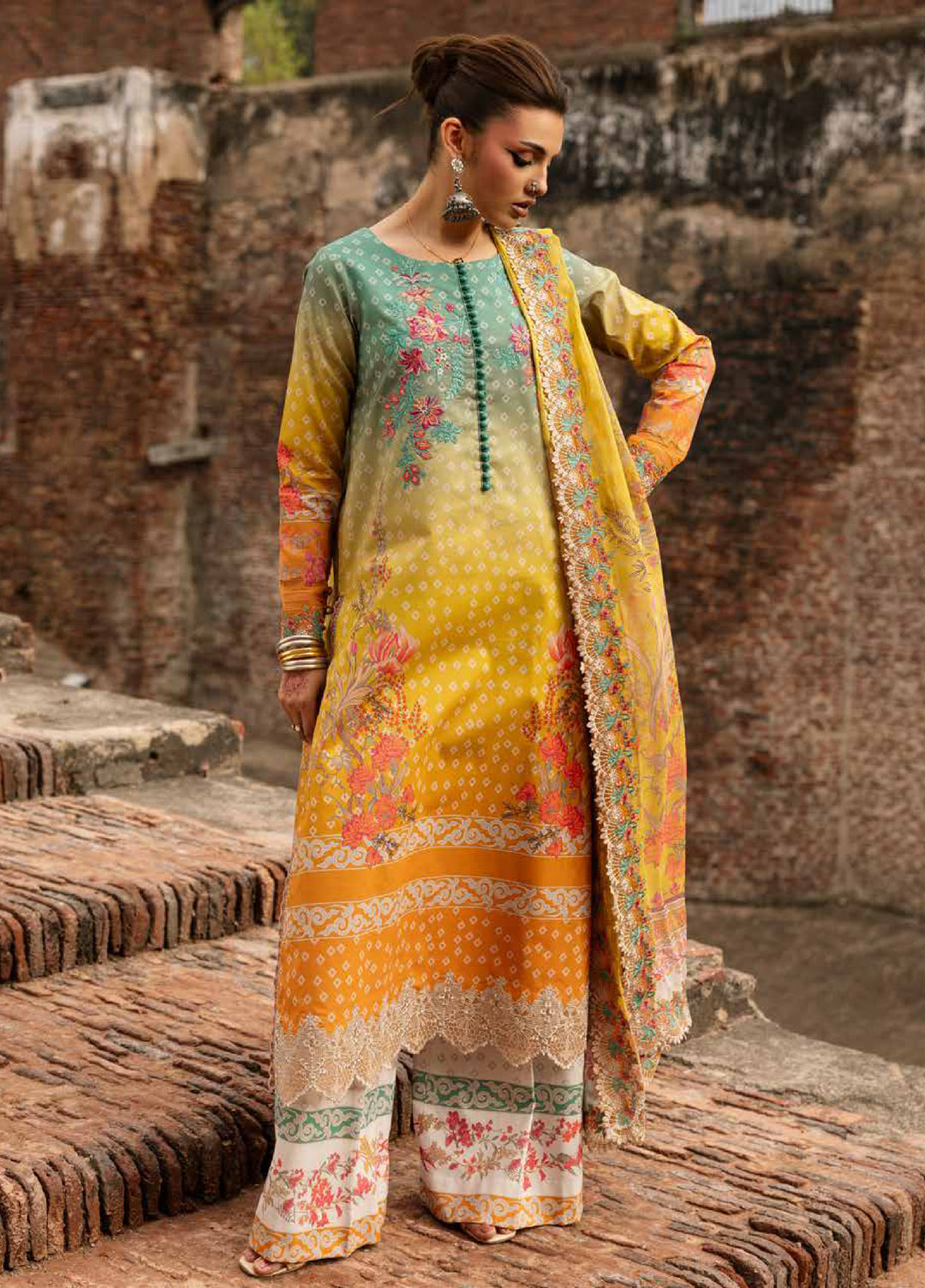 Chunri by Charizma Unstitched Embroidered Lawn 3 Piece Suit CHR26UCL CHN6-03 - Summer Collection