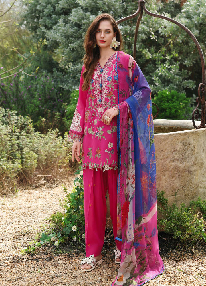 The Secret Garden by Mushq Unstitched Embroidered Lawn 3 Piece Suit MU26USG Bloomveil HUNSS260407 - Festive Collection