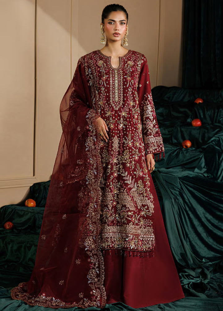 Celeste by Emaan Adeel Unstitched Embroidered Organza 3 Piece Suit EA26UCF Solstice - Festive Collection