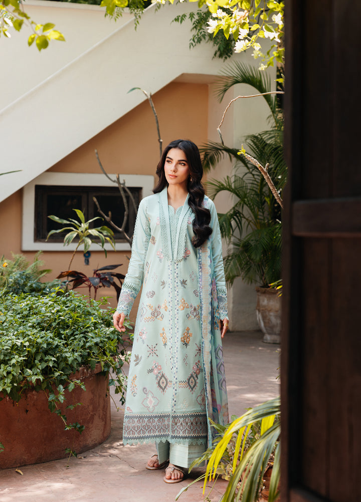 Zync by Florent Unstitched Embroidered Lawn 3 Piece Suit FL26ULZ FZ-3A - Lawn Collection