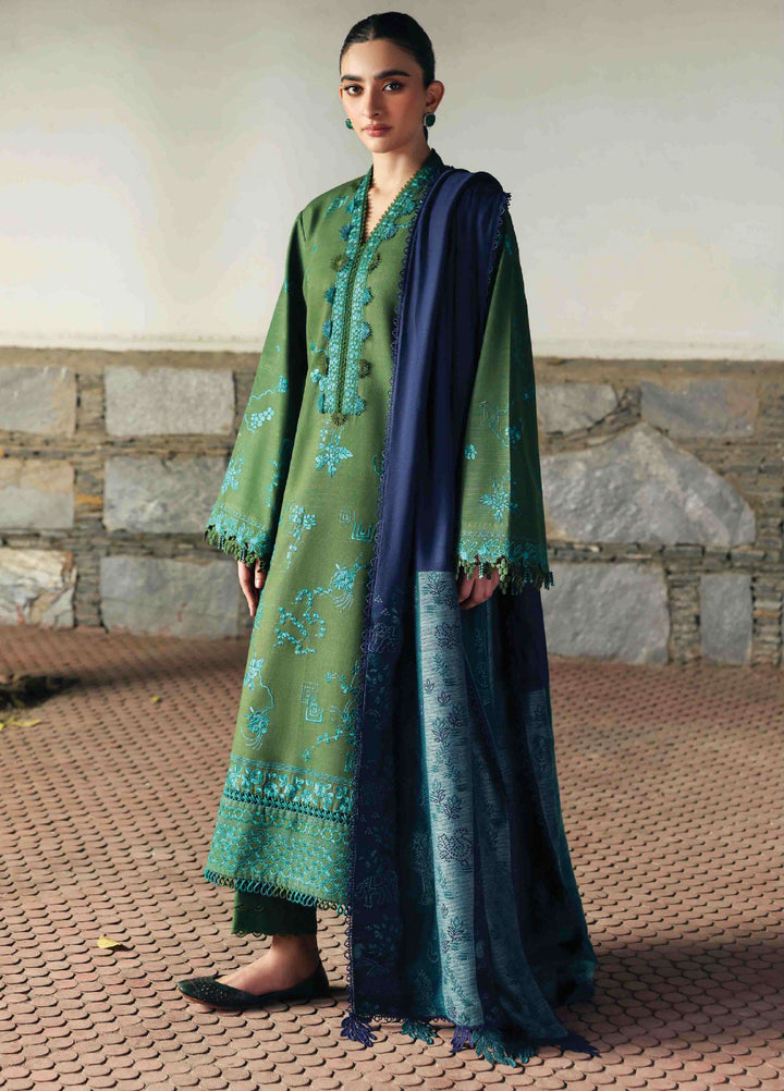 Amaris by Republic Womenswear Unstitched Luxury Shawl Khaddar Embroidered Suits 3 Piece RW25AS D-6 - Winter Collection