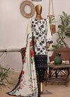 Art N Craft by HZ Textiles RTW Printed Lawn 3 Piece Suit Black - Summer Collection
