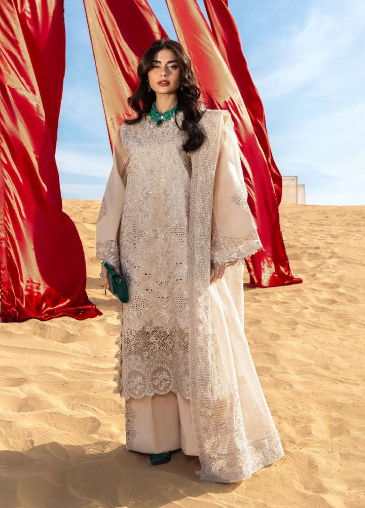 Rang Rasiya Premium Unstitched Embroidered Lawn 3 Piece Suit RR26UP D-5 Mayel - Festive Collection