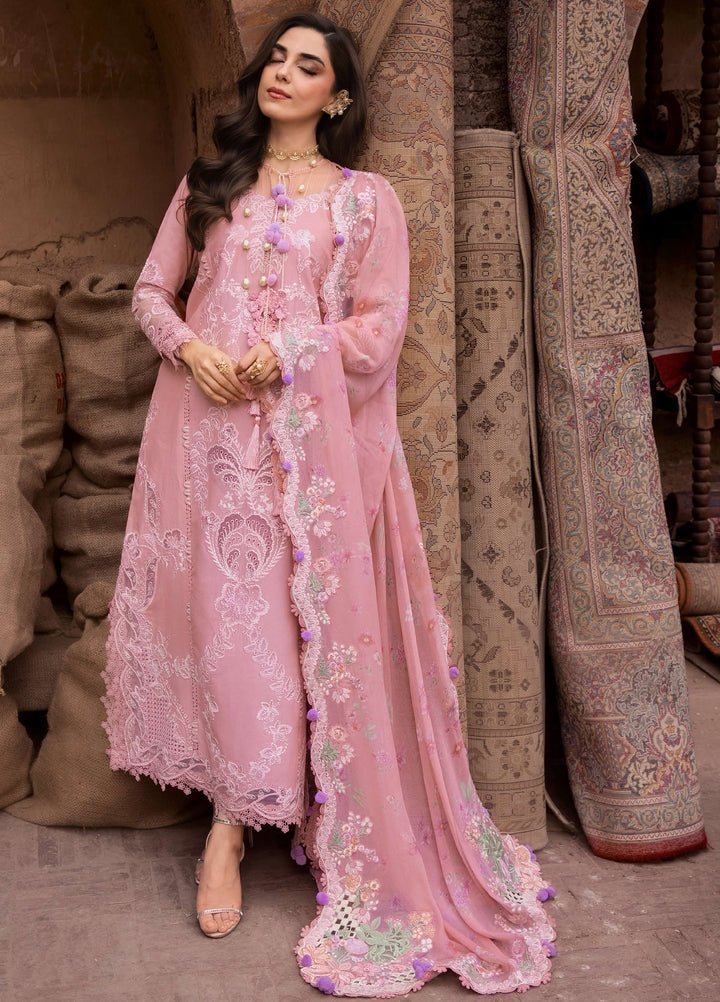 Saira Shakira Unstitched Embroidered Lawn 3 Piece Suit SSR26ULE SS-004B - Eid Collection