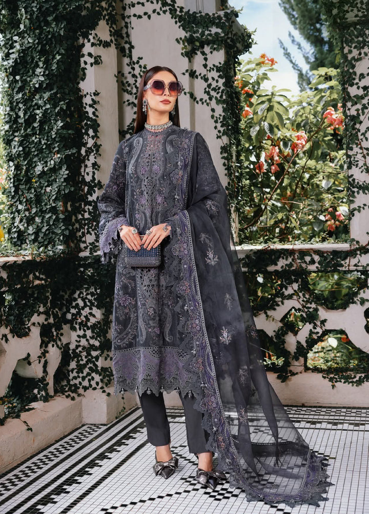 Luxe by Maria B Unstitched Embroidered Velvet 3 Piece MB25LW D5 - Winter Collection