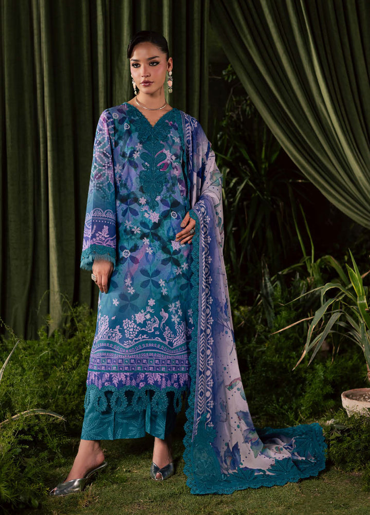 Daily Delight by Nureh Unstitched Embroidered Lawn 3 Piece Suit NU26UDDL DD-29 - Summer Collection