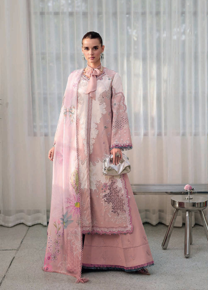 Qalamkar Chikankari Unstitched Embroidered Lawn 3 Piece Suit QLK26UCL CM-06 Noura - Summer Collection