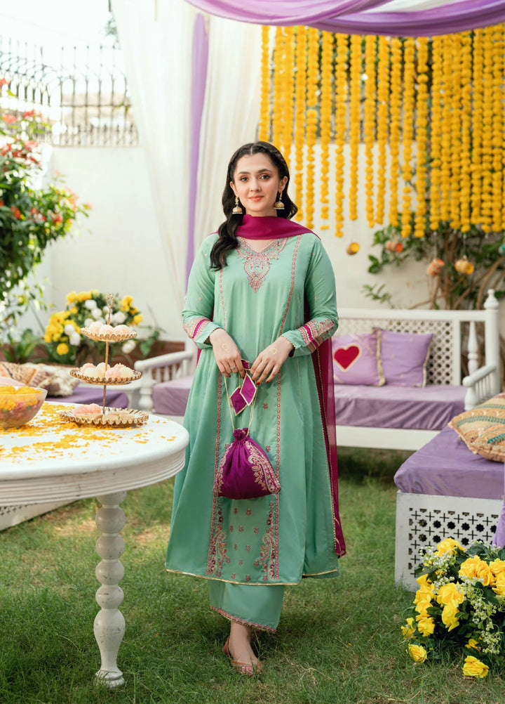 Omal by Komal Pret 3 Piece Dobby Suit Dua- Festive Collection