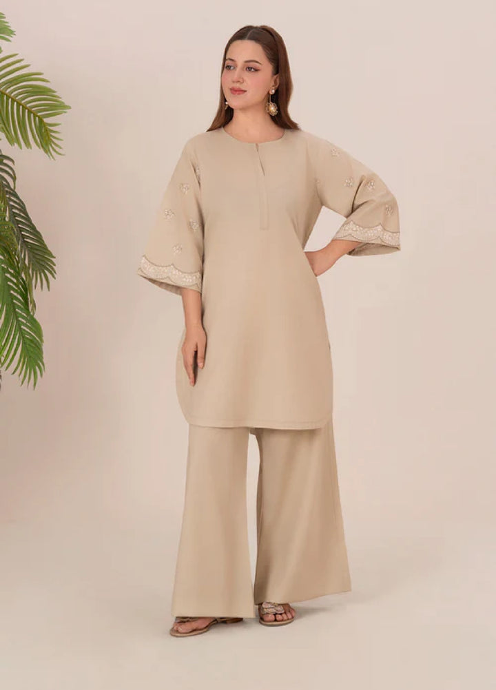 The Basic by Chandan Nagri Women Pret Co Ord Set Lawn Solids 2 Piece Aira - Summer Collection