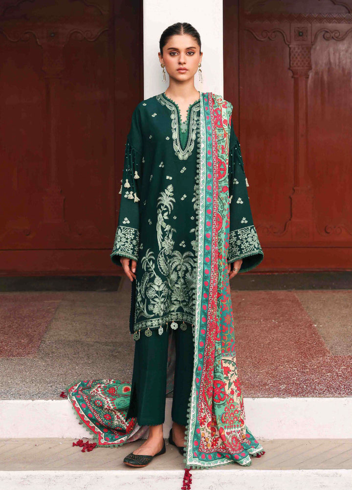 Amaris by Republic Womenswear Unstitched Luxury Shawl Karandi Embroidered Suits 3 Piece RW25AS D-7 - Winter Collection
