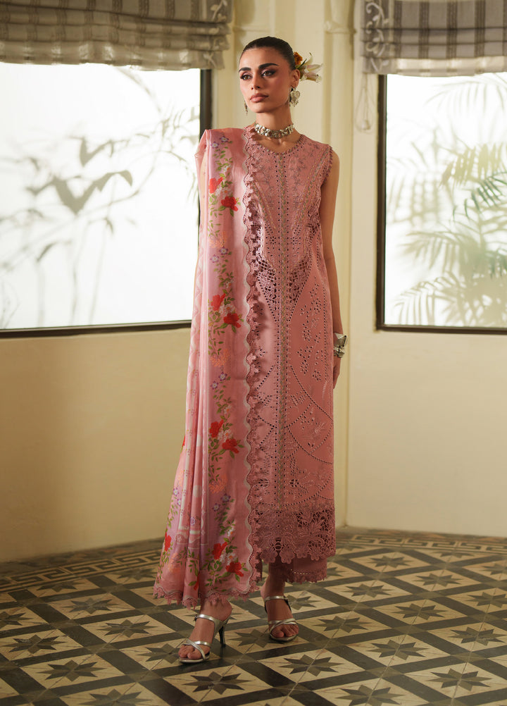 Heritage Dore by Bin Ilyas Unstitched Embroidered Lawn 3 Piece Suit BI26UHD 17-3B - Summer Collection