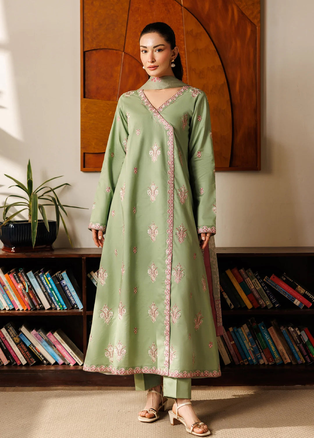 Winter Solstice by Panache Women RTW Embroidered Cotton 3 Piece Vera - Casual Collection