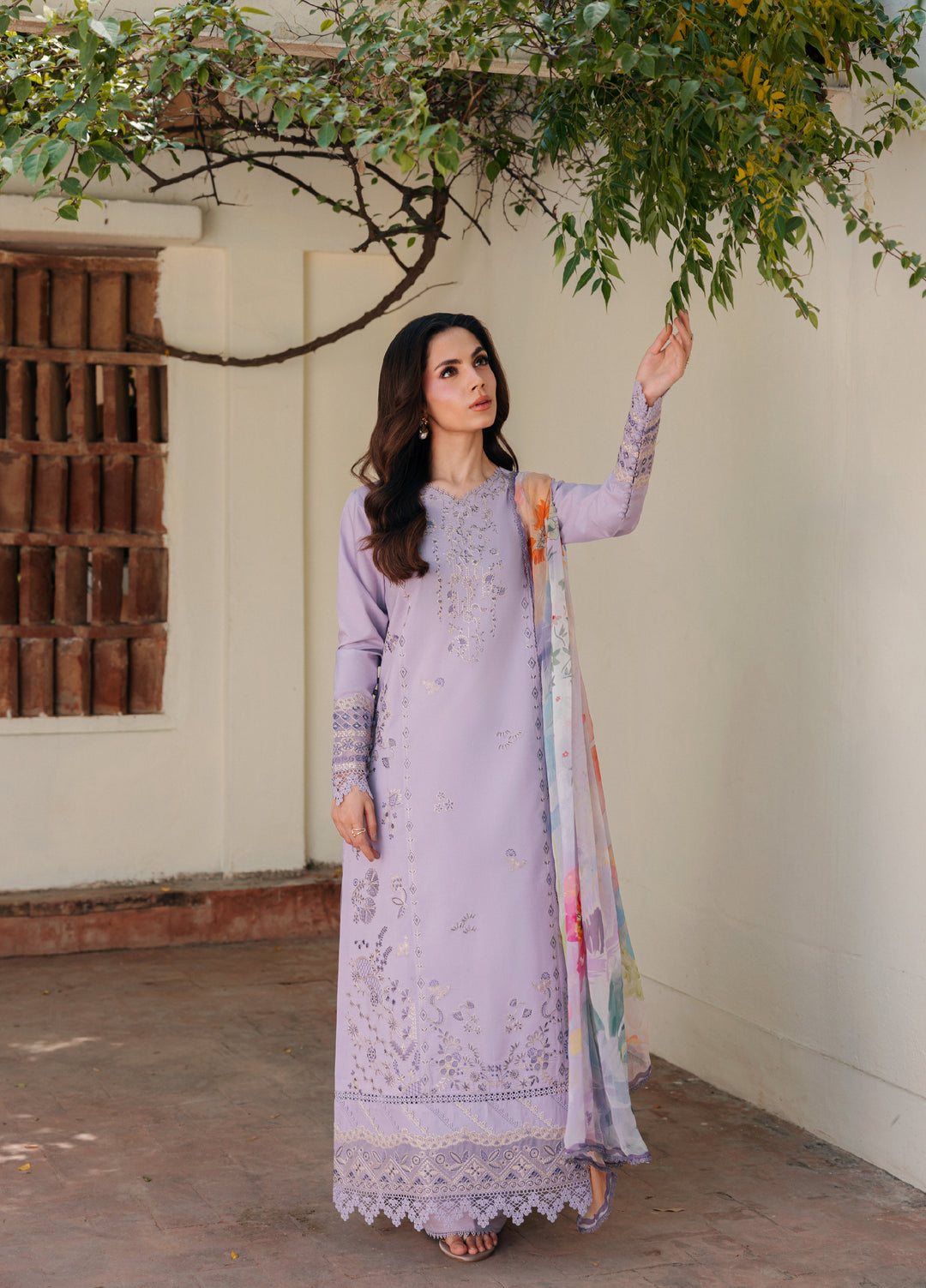 Zync by Florent Unstitched Embroidered Lawn 3 Piece Suit FL26ULZ FZ-2B - Lawn Collection