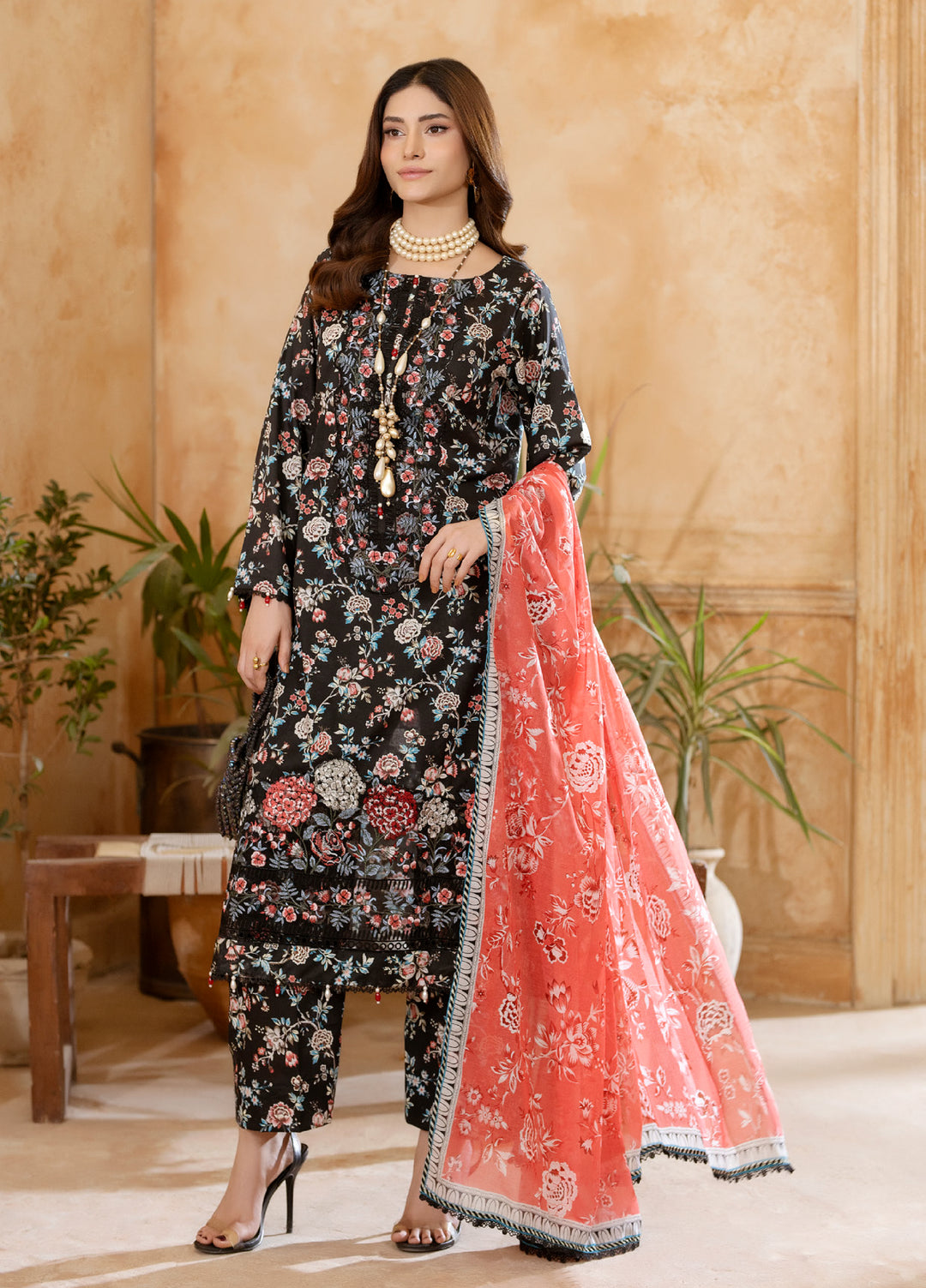 Salina by Regalia Textiles Unstitched Embroidered Lawn 3 Piece Suit RG26USVII D-7 - Summer Collection