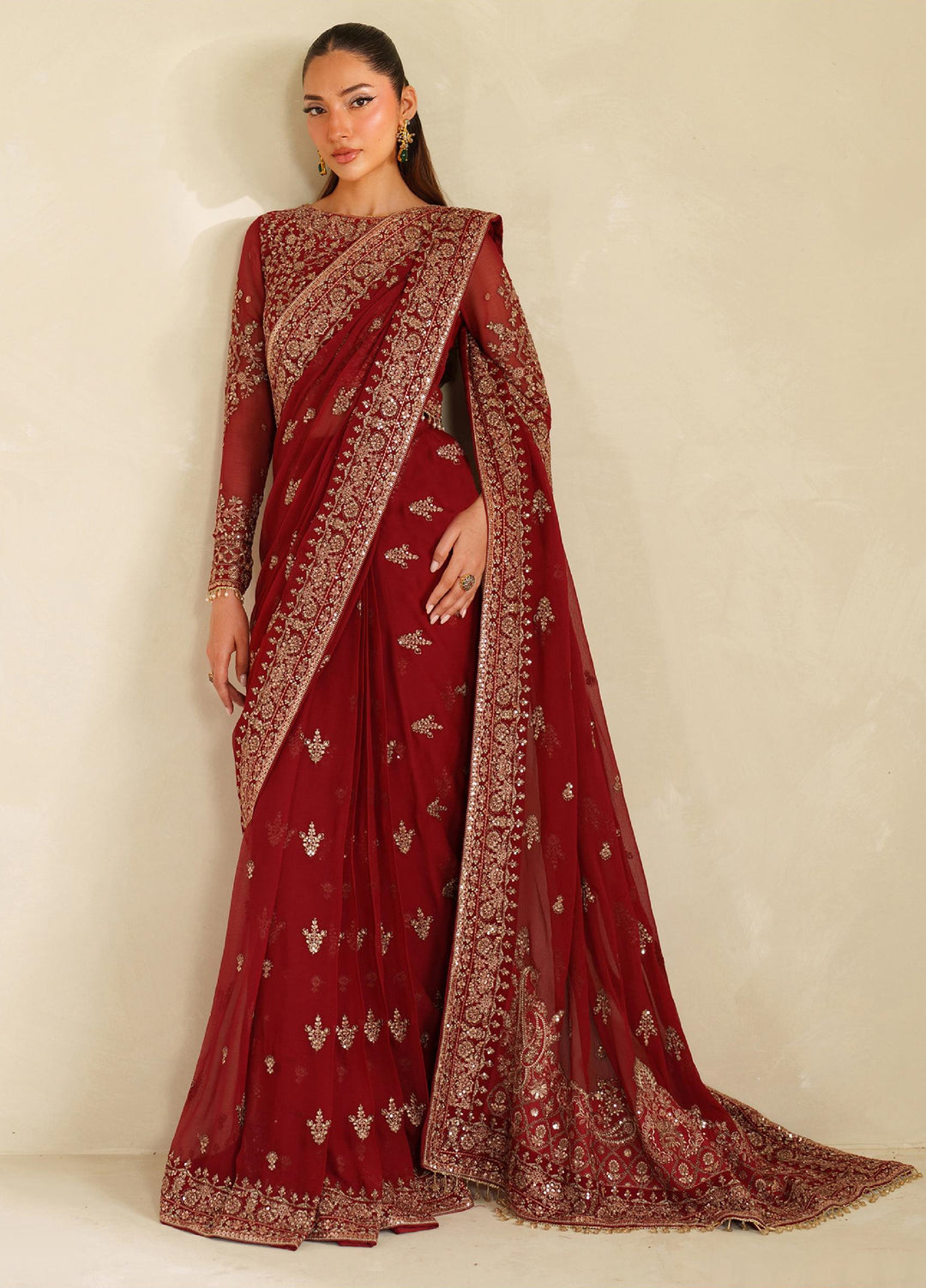 Meesa by Zarif Unstitched Chiffon Embroidered Suits 3 Piece ZAF25MF ZRF-ML-07 SUMRAH - Winter Collection